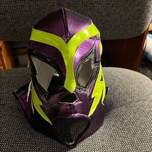 Purple and Green Wrestling Mask from Mexico